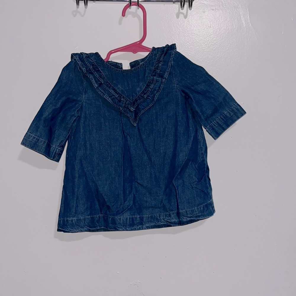 Blue jean dress, six months for infants